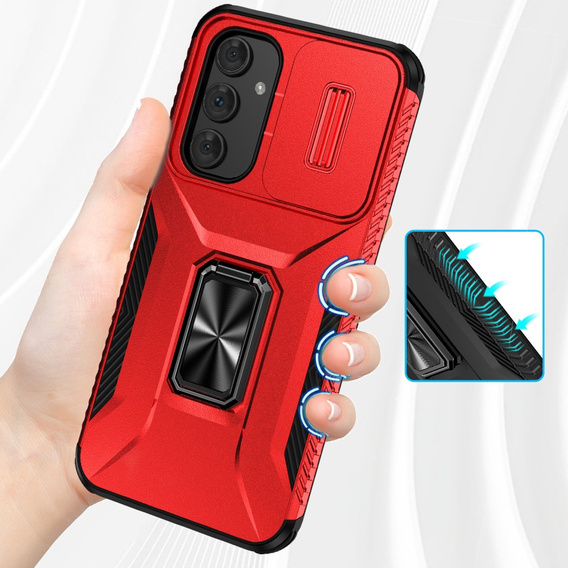 Armored case for Samsung Galaxy A54 5G, armored Slide Ring, red