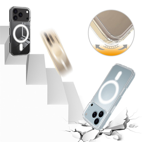 Magnetic case TPU + Acrylic for iPhone 17 Pro Max