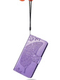 Flip case for Oppo Reno 12, Butterfly, purple