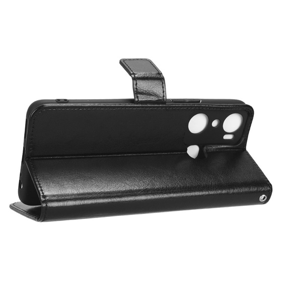 Flip case for Infinix Hot 20i, Crazy Horse Wallet, black