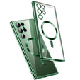 Case for Samsung Galaxy S25 Ultra, Electro MagSafe, green + Screen Glass
