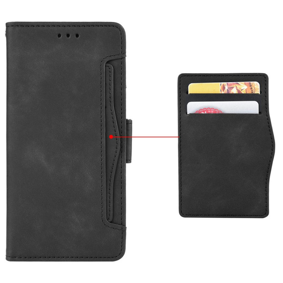 Flip case for Vivo Y19s, Card Slot, black