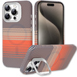 Case for iPhone 15 Pro, Frame Kickstand, for MagSafe, Sunset Grey
