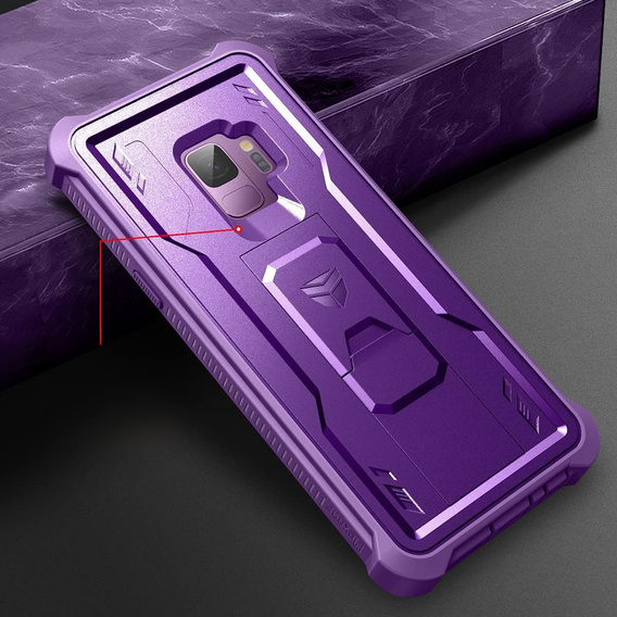 Armored case for Samsung Galaxy S9, Dexnor Full Body, purple