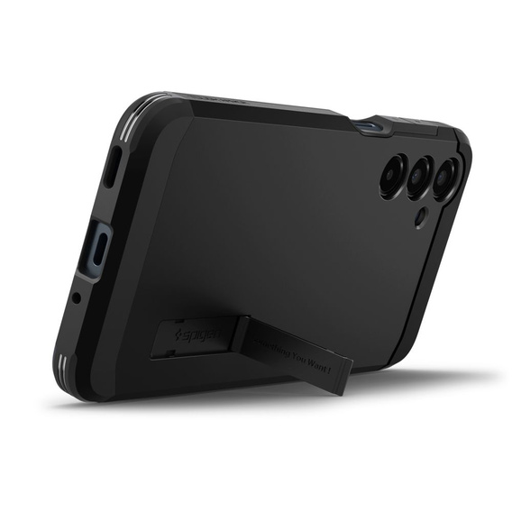 Spigen case for Samsung Galaxy A36 5G, Tough Armor Mag MagSafe, black + 9H Tempered Glass