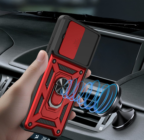 Case for Realme GT 7 Pro, CamShield Slide, red