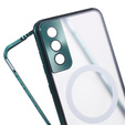Magnetic Dual Glass MagSafe case for Samsung Galaxy S21+ Plus, green