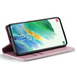 CASEME flip case for Samsung Galaxy S21 FE, Waxy Textupink, pink