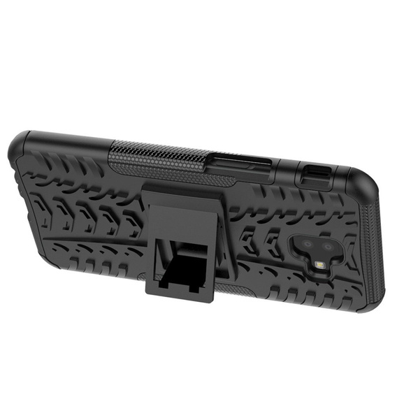 Case for Samsung Galaxy J6+ Plus, Tire Armor, black