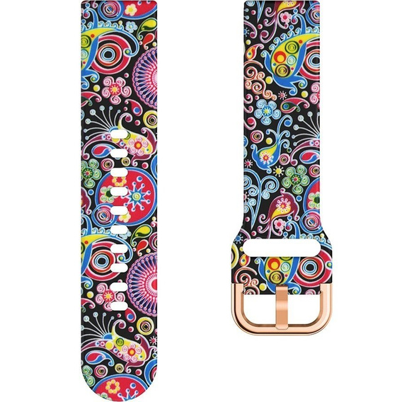 Smooth strap for Samsung Galaxy Watch Active 22mm, Colorful Jellyfish