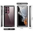 Case for Samsung Galaxy S23 Ultra, Shockproof, with film, black