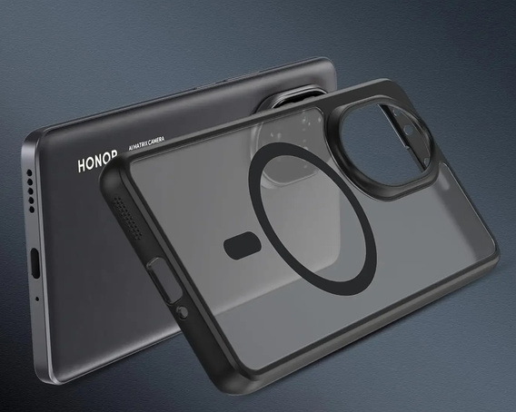 Case for Honor 200 Pro, for MagSafe, ERBORD Matt Case, black