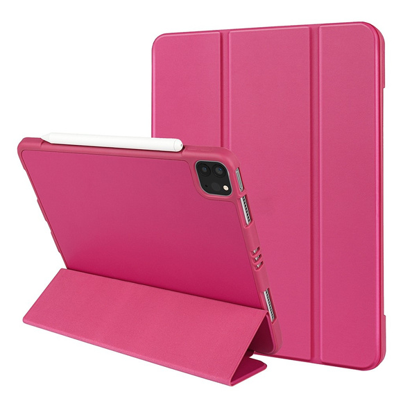 Case for iPad Pro 11 2021/2022, Smartcase with stylus space, pink
