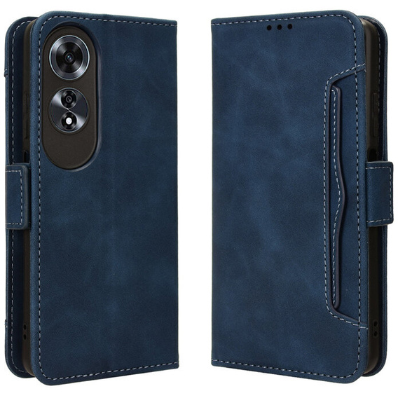 Flip case for Oppo A60, Card Slot, dark blue