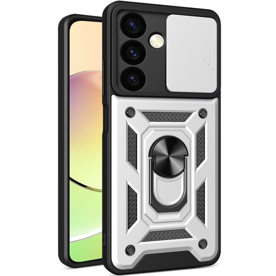 Case for Samsung Galaxy S24, CamShield Slide, silver