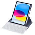 Keyboard case for iPad 11" 2025 A16 (11 gen.) / iPad 10.9" 2022 (10 gen.), Rotary 360° Leather, purple