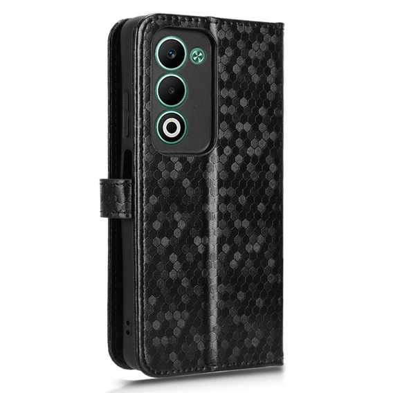 Flip case for Oppo A5 5G / A5m, Wallet Rhombus, black