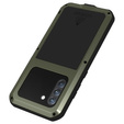 Love Mei Case for Samsung Galaxy S21 FE, armored with glass, green