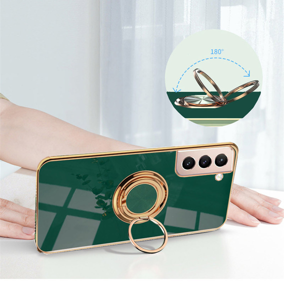 Case for Samsung Galaxy S22+ Plus, Electro Ring, green