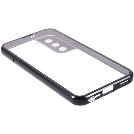 Case for Samsung Galaxy S21, Magnetic Dual Glass, black