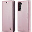 CASEME flip case for Samsung Galaxy S21, Waxy Textupink, pink