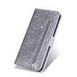 Flip case for Xiaomi Redmi Note 8 Pro, Wallet Zippered, silver