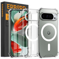 Case for Google Pixel 9 / 9 Pro, Dropproof MagSafe, transparent