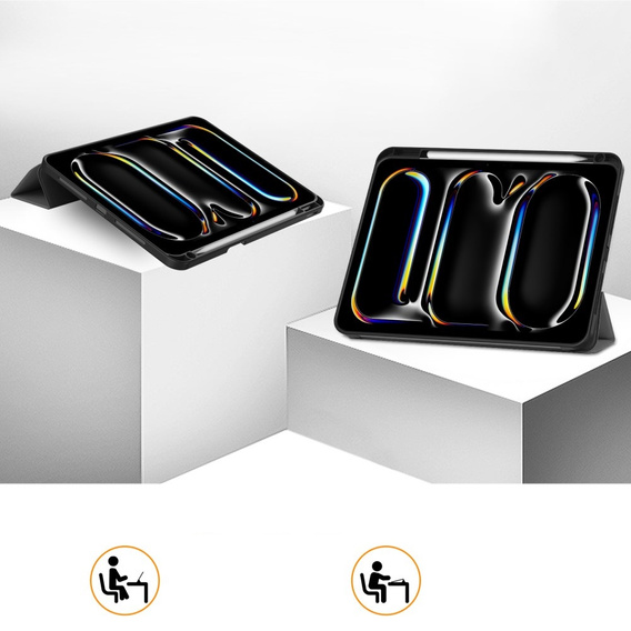 Case for iPad Pro 11" 2024 (5 gen.), Smartcase with stylus space, grey