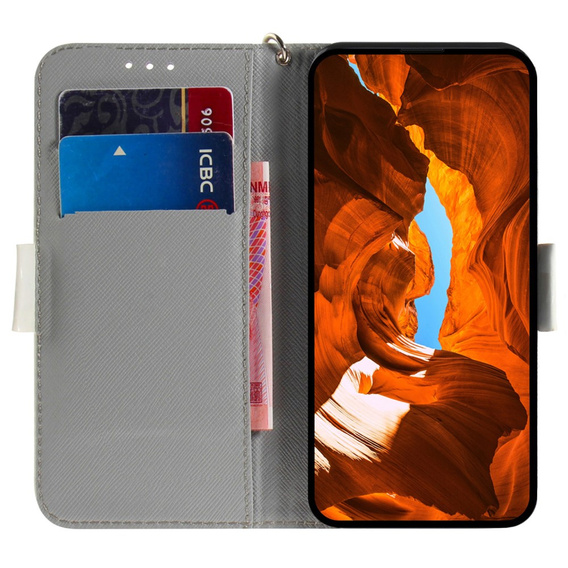 Flip case for Xiaomi Redmi Note 13 Pro 5G, Wallet, Flowers green