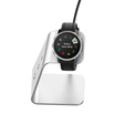 Aluminum USB Docking Station for Garmin Fenix 7/7S/7X/6/6X/6S, Silver