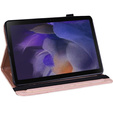 Flap case for Samsung Galaxy Tab A8 10.5 SM-X200 SM-X205, flower, pink rose gold