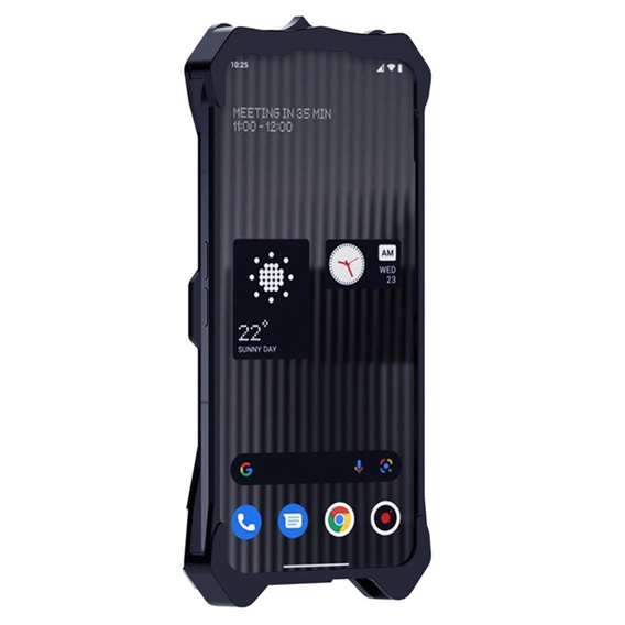 Armored case for Nothing Phone 2, Aluminum Alloy, black