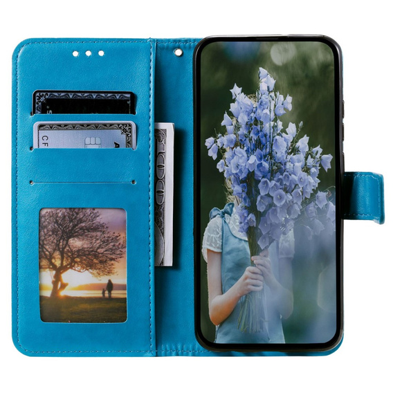 Flip case for Samsung Galaxy A14 4G/5G, Mandala, blue