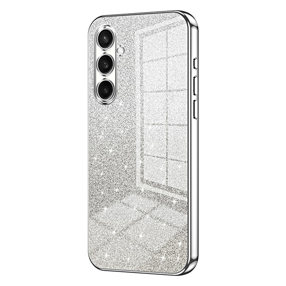 Glitter Case CamShield for Samsung Galaxy A57 5G, silver