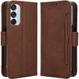 Flip case for Samsung Galaxy M15 5G, Card Slot, brown