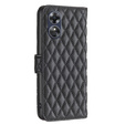 Flip case for Oppo A17, Wallet, BINFEN COLOR, black