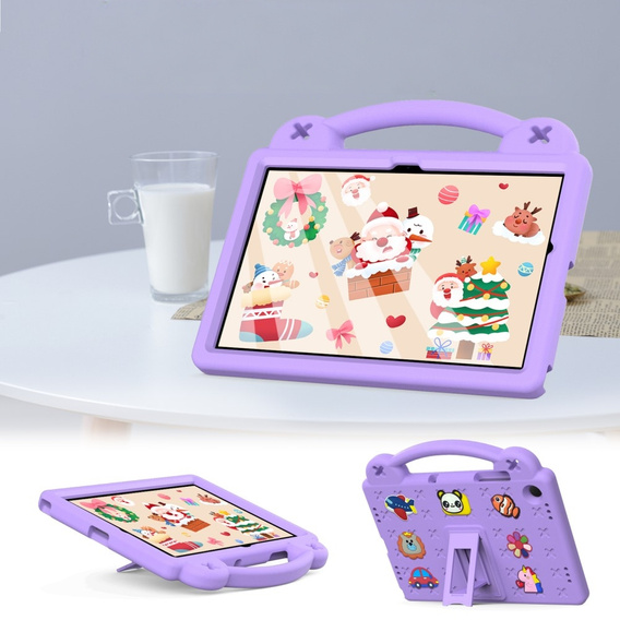 Children's case for Samsung Galaxy Tab A11 Plus / A9 Plus, Cute Patterns, with stand, purple