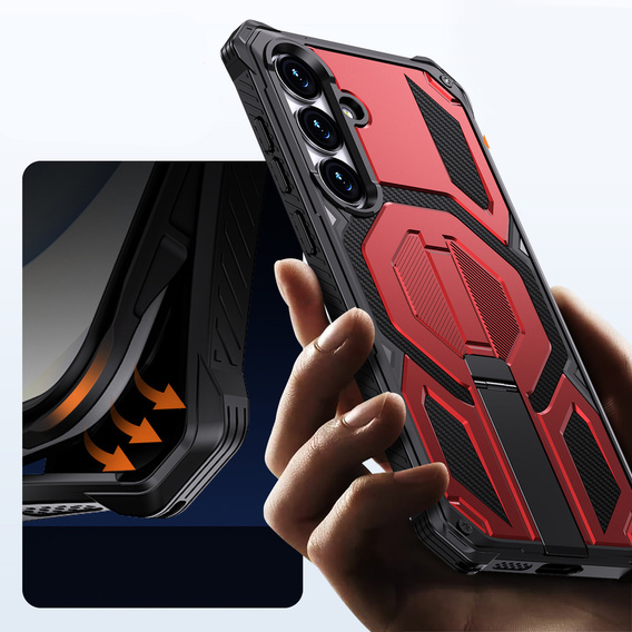 MagSafe-compatible protective case with stand for Samsung Galaxy S25 FE