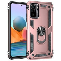 Armor Case for Xiaomi Redmi Note 10/10S, Nox Case Ring, pink rose gold