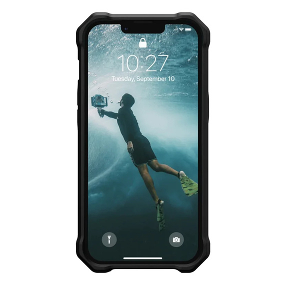 Urban Armor Gear Case for iPhone 14 Plus, Essential Armor MagSafe, black