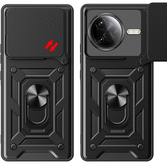 Case for Xiaomi Poco F7 Pro, CamShield Slide, black