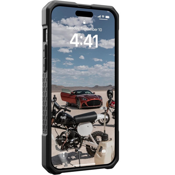 Urban Armor Gear Case for iPhone 15 Plus, Monarch Pro Carbon MagSafe, black