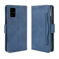 Flip case for Samsung Galaxy A51, Card Slot, blue