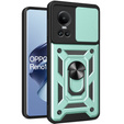 Case for Oppo Reno 10 / 10 Pro, CamShield Slide, green