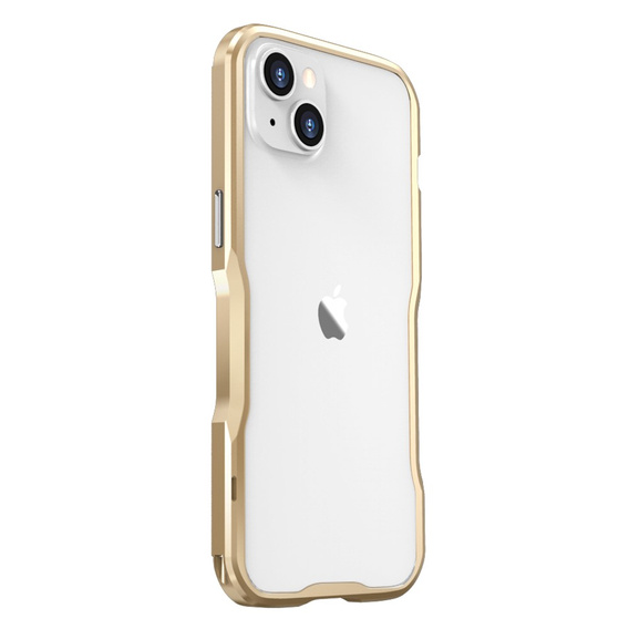 Case LUPHIE for iPhone 14 Plus, Armor Bumper, gold