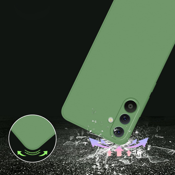Case for Samsung Galaxy A36 5G, Silicone Lite, green