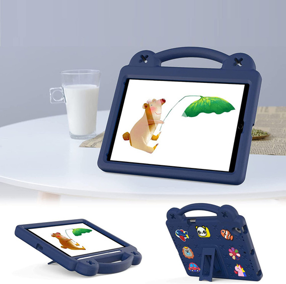 Children's case for Lenovo Tab M10 X505F X605F / Tab P10-X705F/L / Huawei T5 10.1, Cute Patterns, with stand, dark blue