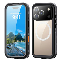 Case for iPhone 17 Pro, Waterproof IP68, SHELLBOX MagSafe, black