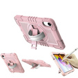 Armoured case for Xiaomi Redmi Pad 2, with stand and shoulder strap – pink