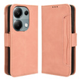 Flip case for Xiaomi Redmi Note 13 Pro 4G / Xiaomi Redmi Note 14S / Xiaomi Poco M6 Pro 4G, Card Slot, pink
